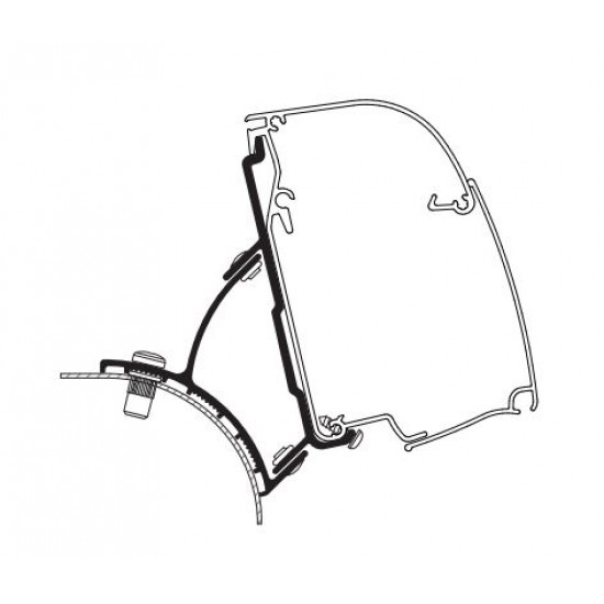 THULE ADAPTER T 4200 VW T5/T6 MINIVAN FIXED RHD